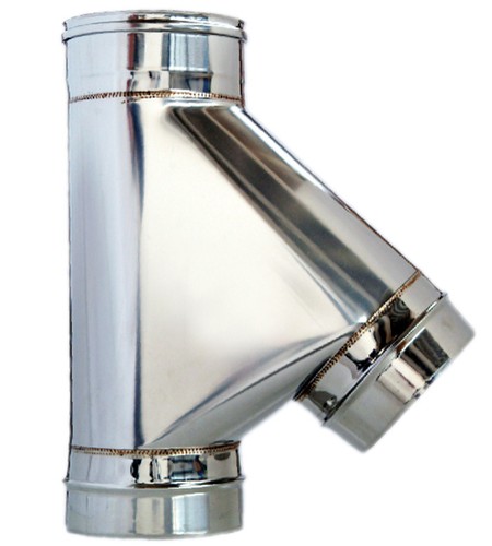 Tubo tee 135 canna fumaria - tubo, 135°