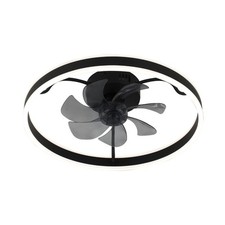 Lampada a soffitto LED nera