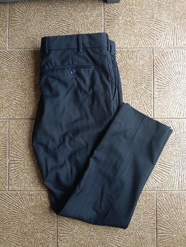 Pantaloni dritti gessati - ,