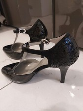 SCARPE DONNA NERO GIARDINI NUMERO 38 INDOSSATE 1 VOLTA ELEGANTI VERA PELLE