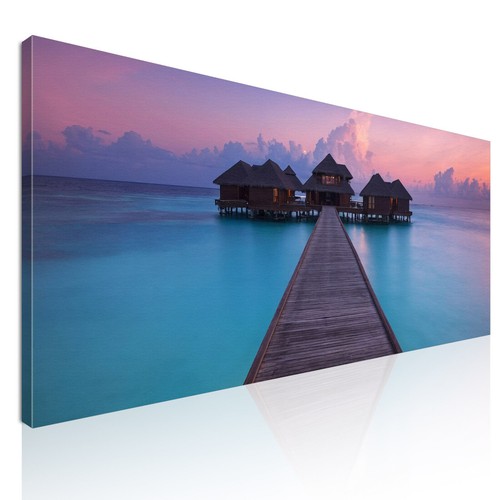 Quadro paesaggio mare tramonto - quadro,