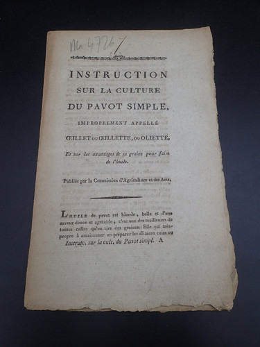 1780 rare pavot culture - pavot,