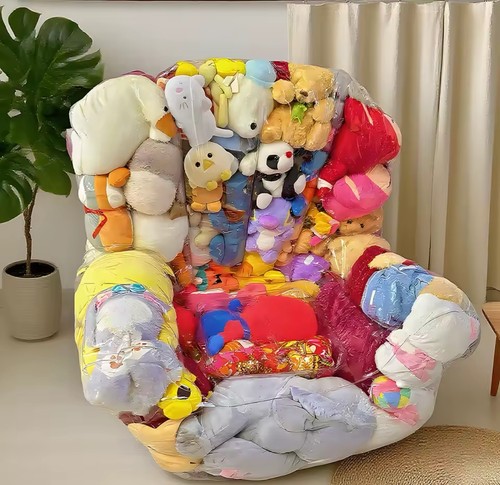 Sedia portaoggetti peluche - portaoggetti,