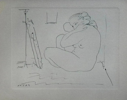 Pablo picasso modello - modello, nudo