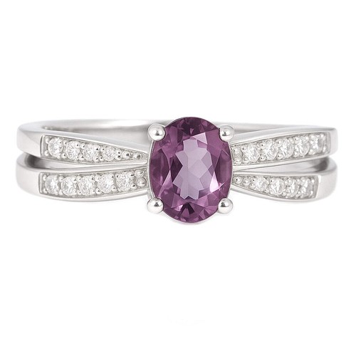 Anello carati oro bianco - anello,
