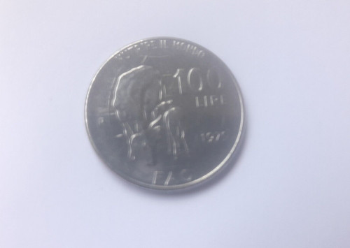 Monete 100 lire fao nutrire - monete,