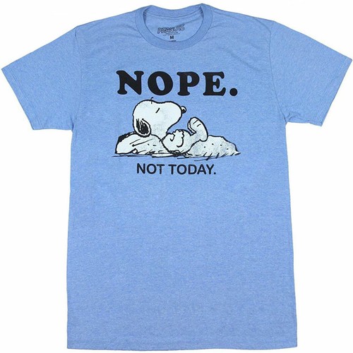 Maglietta peanuts snoopy nope - maglietta,