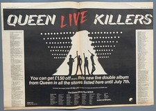 QUEEN 1979 vintage UK POSTER