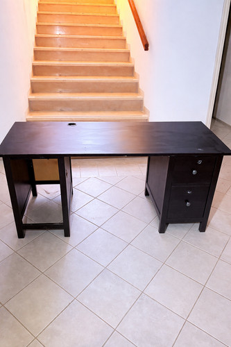 Scrivania ikea nera - nera, con