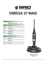 SIRIO OMEGA 27 MAG ANTENNA VEICOLARE CB BASE MAGNETICA