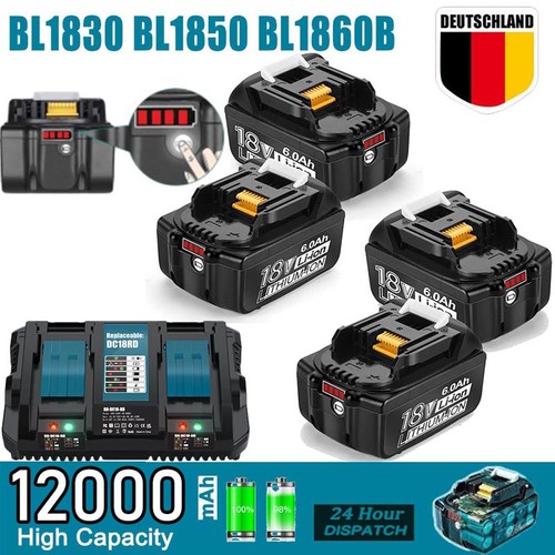 12000mah 18v per batteria - 4x,