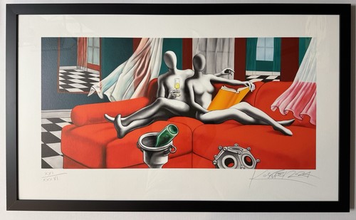 Quadro serigrafia mark kostabi - serigrafia,