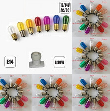 LAMPADINA LED ATTACCO PICCOLO E14 12 24 V AC  DC SERIE LUMINARIA LAMPADA VARI...