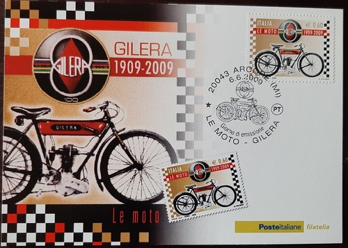 Cartolina gilera moto - cartolina,