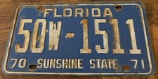 Targa epoca florida - targa, d'epoca