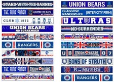 SUBBUTEO 20 STICKERS / ADESIVI RANGERS GLASGOW  SUPPORTERS / TIFOSI for FENCE