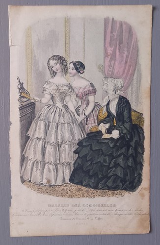 Stampa moda antica - moda, 1850