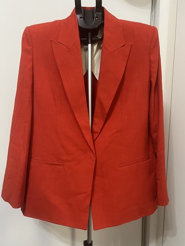 Zara red tailored blazer - red,