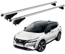 BARRE PORTATUTTO PER NISSAN QASHQAI (J12) DAL 2021- CON ANTIFURTO MENABO ARGENTO