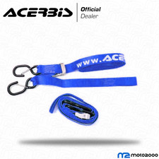 COPPIA CINGHIE BLU 25mm ACERBIS 600 kg FISSAGGIO TRASPORTO MOTO SCOOTER