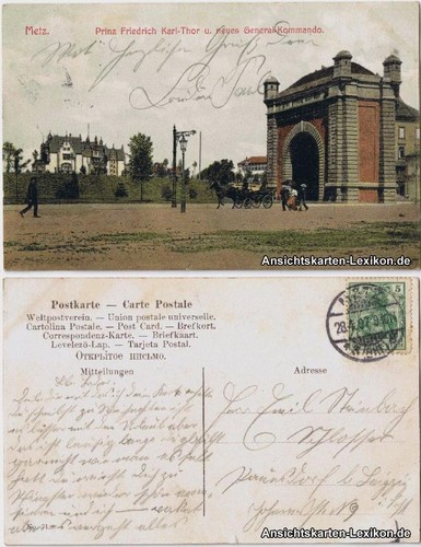 Cpa metz principe federico - cpa,