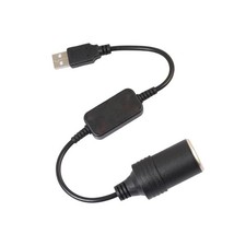 Presa accendisigari femmina da 300 mm, 5 V 2 A, USB, a 12 V 1 A, con