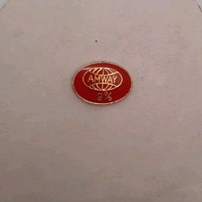 Pin Spilla Distintivo "Amway 9%"  In Metallo Smaltato