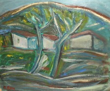 Dipinto ad olio espressionista