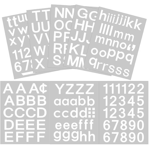 Adesivi numeri lettere - adesivi,