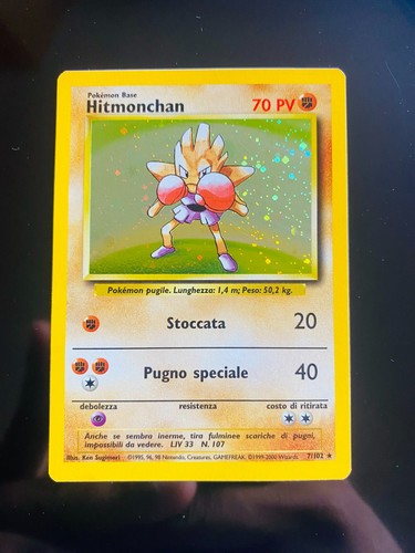 Pokémon hitmonchan 102 holo - 7/102,