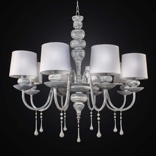 VINTAGE SHABBY CHIC 8 LIGHT