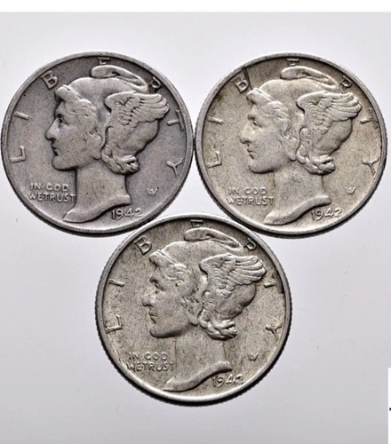 Usa dime 1942 mercury - usa,