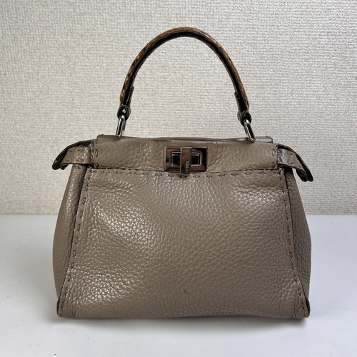 Borsa mano fendi grigia - borsa,
