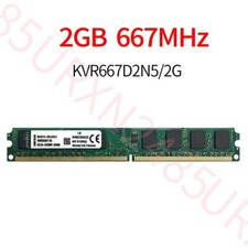 2G 2GB PC2-5300U DDR2 667Mhz 240Pin KVR667D2N5/2G Desktop PC RAM per Kingston ZT