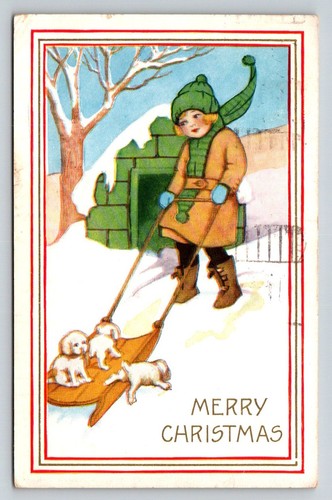 Cartolina natale vintage - cartolina,