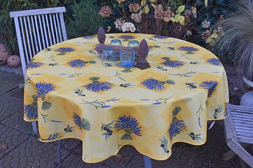 Provence non iron tablecloth - non-iron,