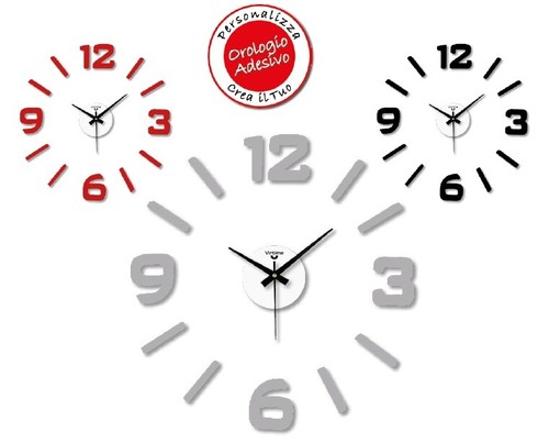 Orologio parete adesivo eva - da,