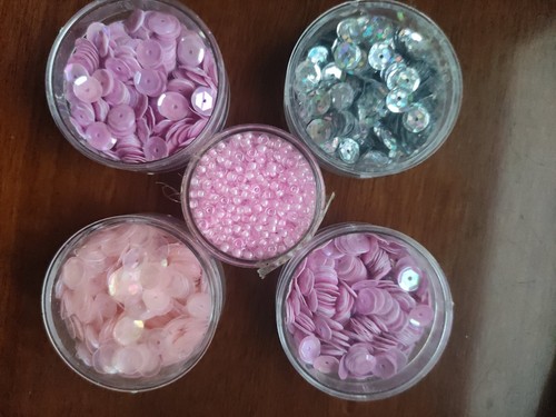 Lotto scatole paillettes da - scatole,