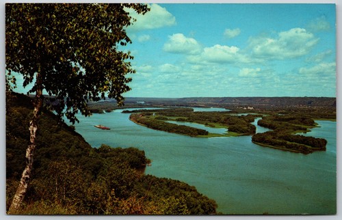 1973 mississippi river view - mississippi,
