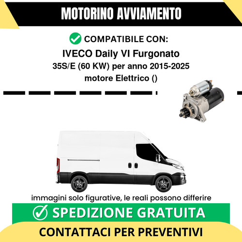 Motorino avviamento iveco - avviamento,