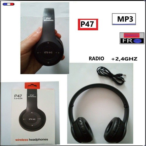 Casque sans fil p47 isotrade - casque,