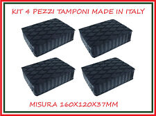 KIT 4 PEZZI TAMPONI gomma per PONTI AUTO 160x120x40  OMCN,RAVAGLIOLI,WERTHER..