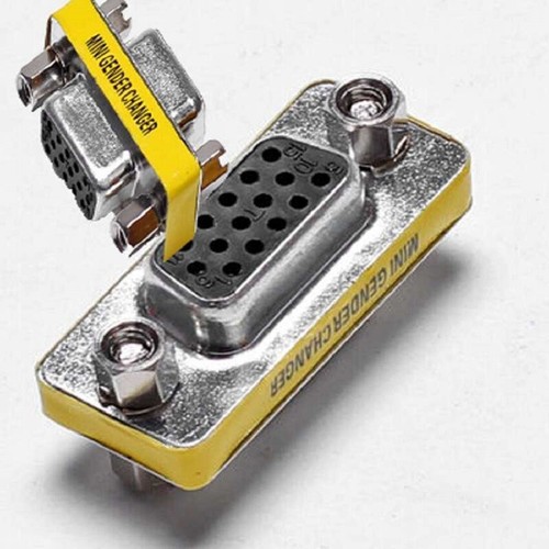 Adattatore vga femmina 15poli - femmina,