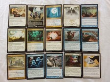LOTTO 30 CARTE PER MAZZO COMMANDER UW CONTROL MAGIC MTG (Frost Titan, Time Wipe)