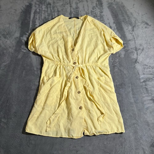 Abito zara giallo cravatta - giallo,