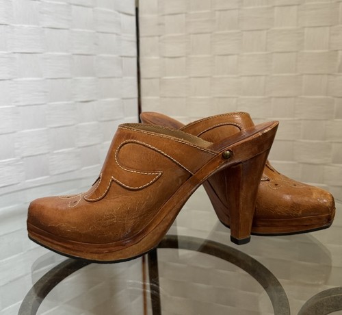 Zoccoli vintage tacco plateau