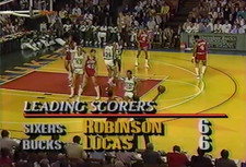 1987 East First Round Game 5 Philadelphia 76ers at Milwaukee Bucks NBA gioco DVD