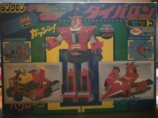 Daibaron Set Dx Gasshin Bullmark Chogokin Tokusatsu Vintage con Box 1980s Jap