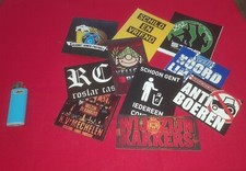 Lotto di 10 adesivi stickers ultras BELGIO/BELGIUM MIX ( Anni 2000 )