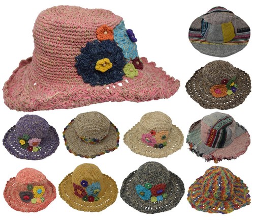 Canapa cotone paglia cappello - cotone,